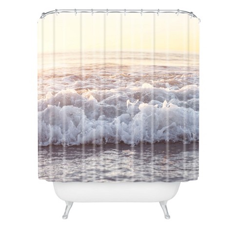 Beach Splash Shower Curtain White Deny Designs Target