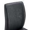 CAVINAS Modern Luxury Simple Arch Chair, PU High Resilience Dining Chair with Crazy Horse Texture and Arched Metal Leg - 3 of 4