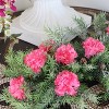 Floral Home 5" Stem Long Hot Pink Carnation Pick - 100-Piece - 2 of 4