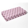 Bacati - Mod Dots Pink Fuschia Beige Chocolate 100 percent Cotton Universal Baby US Standard Crib or Toddler Bed Fitted Sheet - 3 of 4