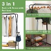 Racxily Rolling Clothes Rack, Garment Racks, Heavy Duty Clothes Stand, Foldable Clothing Hanger with Wheels - 4 of 4