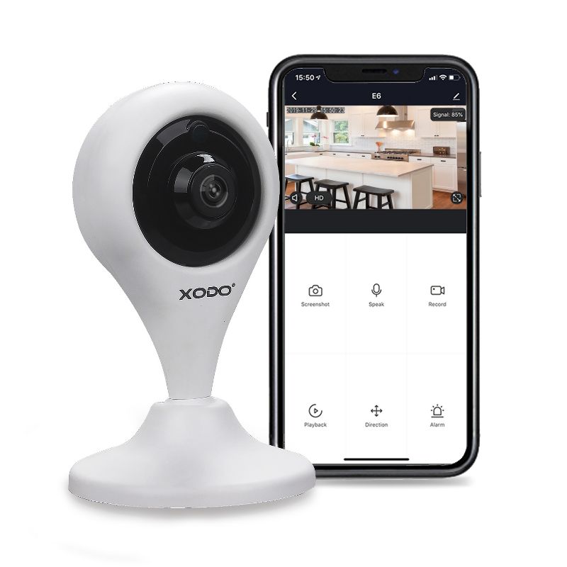 XODO E4 2-Pack WiFi 1080p HD Indoor Security Camera Baby Monitor, E4 (2 Pack), 5 of 9