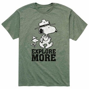 Men's - Peanuts - Snoopy Woodstock Beagle Scout Adventures Short Sleeve Graphic T-Shirt - 1 of 4
