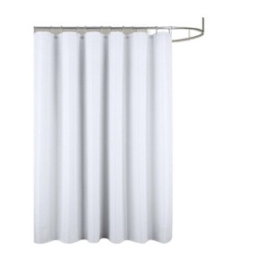 RT Designer Collection Bento Waffle Jacquarduard Shower Curtain 70" x 72" White - 1 of 4