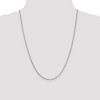 Black Bow Jewelry 1.9mm 14k White Gold Solid Classic Box Chain Necklace - 3 of 4