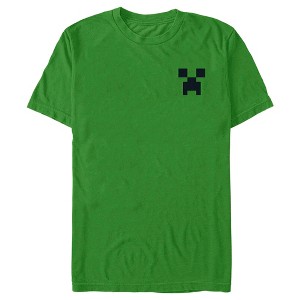 Men's Minecraft Faux Pocket Creeper T-Shirt - 1 of 4