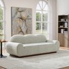 Christopher Knight Home Qevan 88" Modern 3-Seater Chenille Upholstered Round Arm Sofa with Curved Cloud Design - 2 of 4