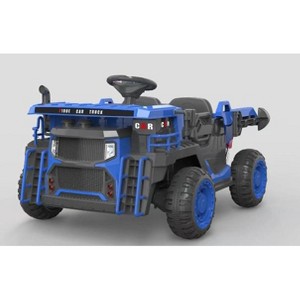 24V 2-Seater Ride-On Dump Truck for Kids, Remote Control Construction Toy with Electric Dump Bed, Extra Shovel - 1 of 1