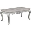 Melrose Traditional Style Coffee Table Made with wood in Silver Finish - 3 of 4
