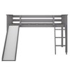 Max & Lily Twin Loft Bed with Slide, Solid Wood Loft Beds with Ladder for Kids - 3 of 4