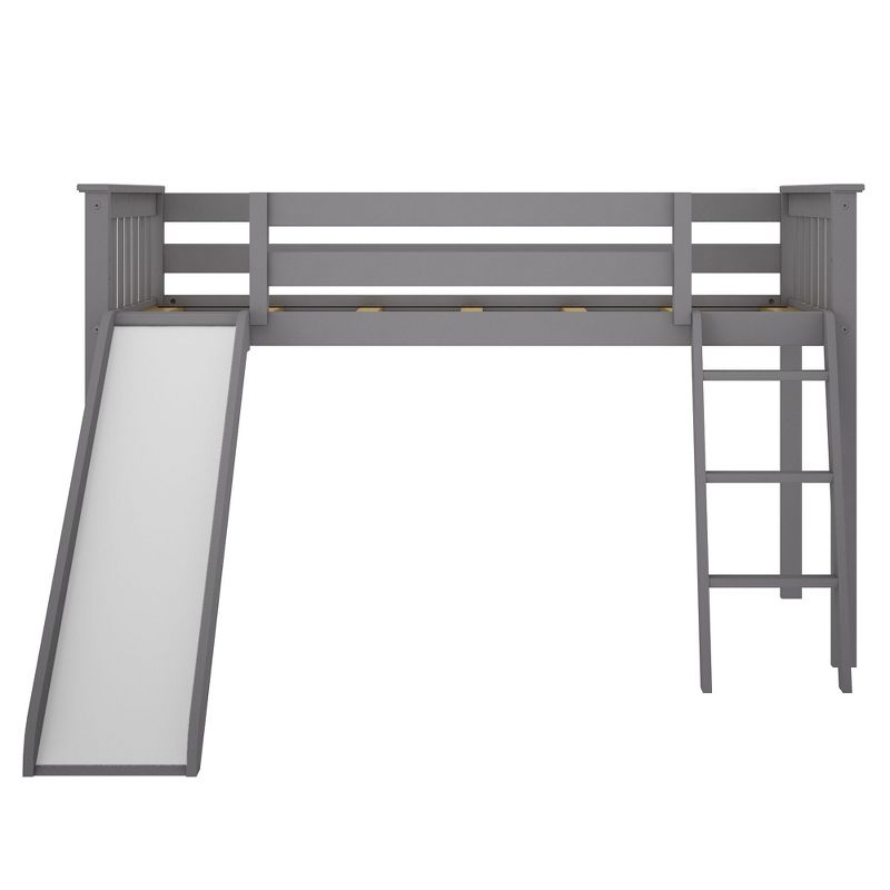 Max & Lily Twin Low Loft Bed with Slide, 3 of 8