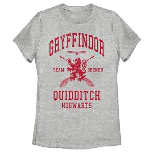 Women's Harry Potter Gryffindor Quidditch Team Seeker T-Shirt - 1 of 4