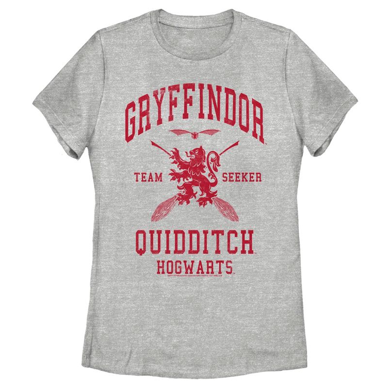 Women's Harry Potter Gryffindor Quidditch Team Seeker T-Shirt, 1 of 5