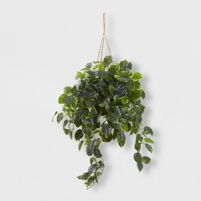 Pothos Hanging Basket UV Resistant - Nearly Natural