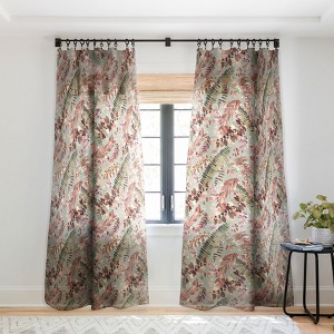 Ninola Design Ferns Foliage Nature Green Single Panel Sheer Window Curtain - Deny Designs - 1 of 4