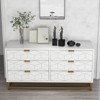 Narrow Dresser for Small Spaces - Modern Wood Chest w/Metal Legs, Versatile TV Stand & Organizer - 2 of 4