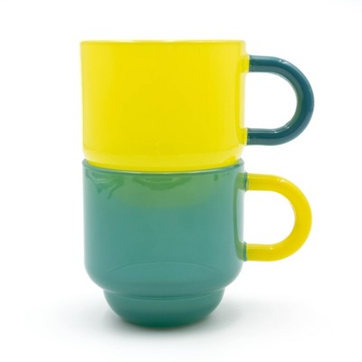 2pk 25oz Glass Mugs - Bullseye's Playground™