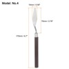 Unique Bargains Stainless Steel Wood Handle Flexible Polished Palette Knife 2 Pcs - 2 of 4