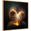 Amanti Art The Illuminated Heart by Jake Fouracre Canvas Wall Art Print Framed - 2 of 4