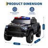 COZONY 12V Licensed RAM Kids Ride-On Police Car w/ Remote, Electric Pickup Truck for Age 3-6, 3 Speeds Adjustable - 2 of 4