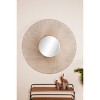 45" x 45" Metal Starburst Wall Mirror Silver - Olivia & May: Iron Frame, Round Shape, No Assembly Required - 2 of 4