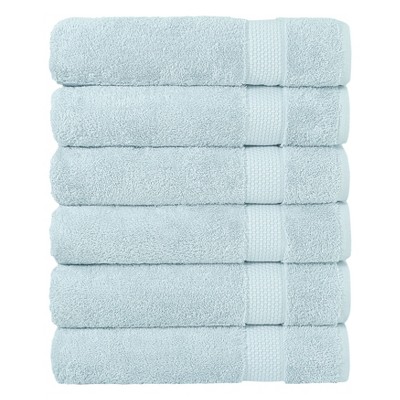 Linum Home Textiles 100% AEGEAN Long Staple Turkish Cotton STARLIGHT Terry Bath Towels (Set of 6)