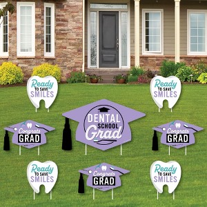 Big Dot of Happiness Dental School Dentistry Outdoor Decorations - Graduation Yard Signs - Set of 8 - 1 of 4