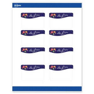 Avery Labels, 2" x 3", Silver-Snowflakes, Matte, 80ct - 1 of 4