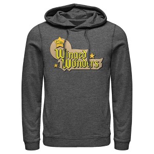 Men's Justice League Winged Wonders Logo Pull Over Hoodie - 1 of 3