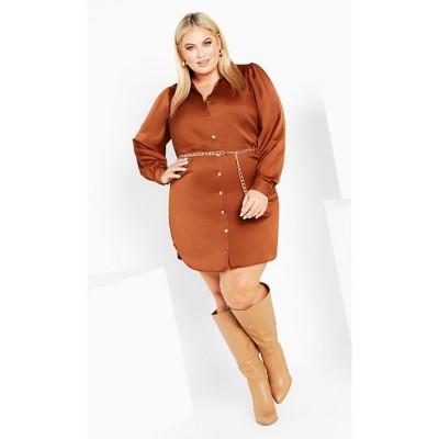 Women's Plus Size Faye Dress Toffee City Chic Target