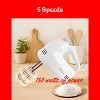 Betty Crocker 5-Speed Hand Mixer, 150 Watts Power, Easy-Clean Chrome Plate Beaters, Beater Eject Button, Heel Rest, BC-4203WT, White - 2 of 4
