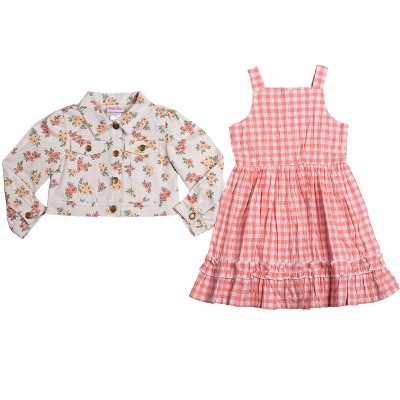 Little Lass Toddler Girl's 2-Piece Dress & Jacket Set