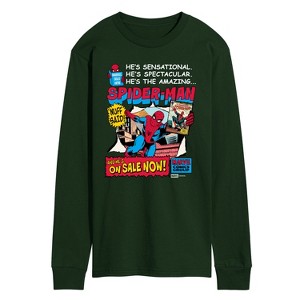 Men's - Marvel - Spider-Man He's Sensational Comic Long Sleeve Graphic T-Shirt - 1 of 2