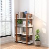 Bookcase Modern Solid Wood Frame with Open Shelves and Anti-Tip Design for Living Room 31.4in Wide - 3irtyhousy - 2 of 4