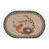 Earth Rugs Eco-Friendly Robins Nest Oval Placemat 13"x19" Rustic Kitchen Accent - 2 of 3
