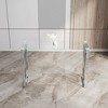 Okak 47IN Modern Console Table with Glass Tabletop, Entryway Table with Stainless Steel Feet, Accent Table for Living Room, Hallway - 3 of 4
