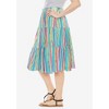 Woman Within Plus Size Elastic-Waist Knit Tiered Skirt - 4 of 4