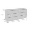 CAVINAS Dresser for Bedroom,Wood Dressers & Chest of Drawers with 6 Drawer for Dining Room,Living Room,Entryway - 3 of 4