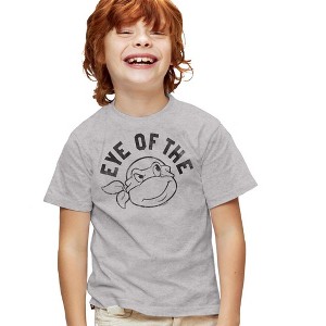 Teenage Mutant Ninja Turtles Eye Of The Turtle Kids T Shirt For Youth, Athletic Heather - 1 of 4