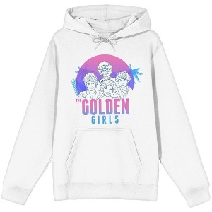 Golden Girls Gradient Sketch Women's White Hoodie - 1 of 1