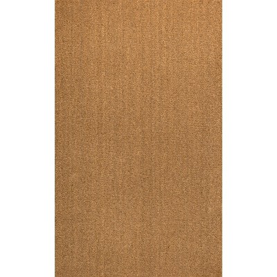 Peater Classic Casual Light Brown Coir Rectangular 2 ft. x 4 ft. Doormat