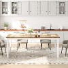 Coucheta 71/79" Industrial Dining Table for 6-8 - Rustic Wood & Metal Frame, Multi-Use, Scratch-Resistant - 2 of 4