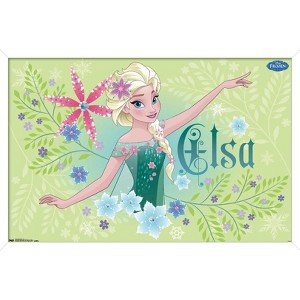 Trends International Disney Pixar Frozen Fever - Elsa Framed Wall Poster Prints - 1 of 4