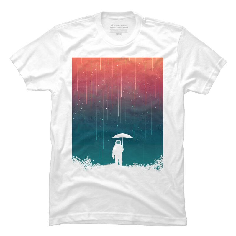 Men's Design By Humans Cosmic downpour By radiomode T-Shirt, 1 of 5
