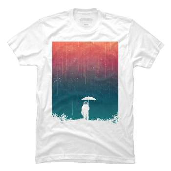 Men's Design By Humans Cosmic downpour By radiomode T-Shirt