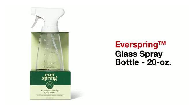 Glass Reusable Cleaning Spray Bottle - Everspring&#8482;, 6 of 9, play video