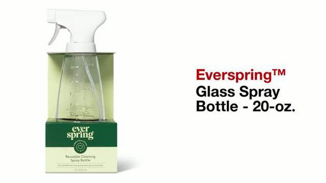 Glass Reusable Cleaning Spray Bottle - Everspring&#8482;, 6 of 9, play video