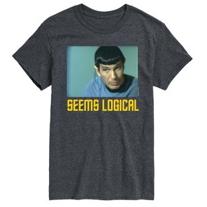 Men's - Star Trek - Spoc Seems Logical Short Sleeve Graphic T-Shirt - 1 of 4
