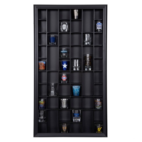 Gallery Solutions 52 Opening Shot Glass Case Display Boxes Black - image 1 of 4