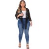 Agnes Orinda Women's Plus Size Tie Front Lace Hollow Out Lightweight Crop Shrugs - 3 of 4